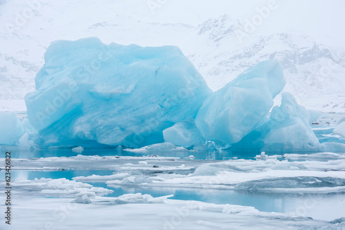 Jökulsárlón lake (Iceland in winter)