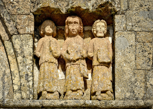 Sculptural detail of the Romanesque church of Sernancelhe, Portugal