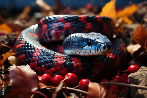 Coral snake in the garden photo