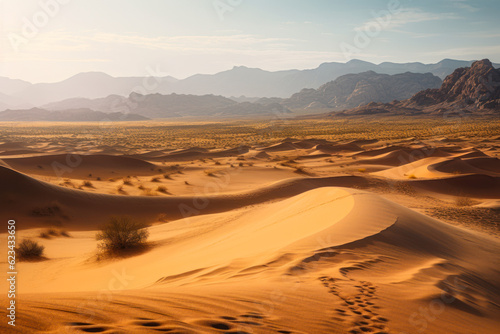 sandy desert scape generative ai