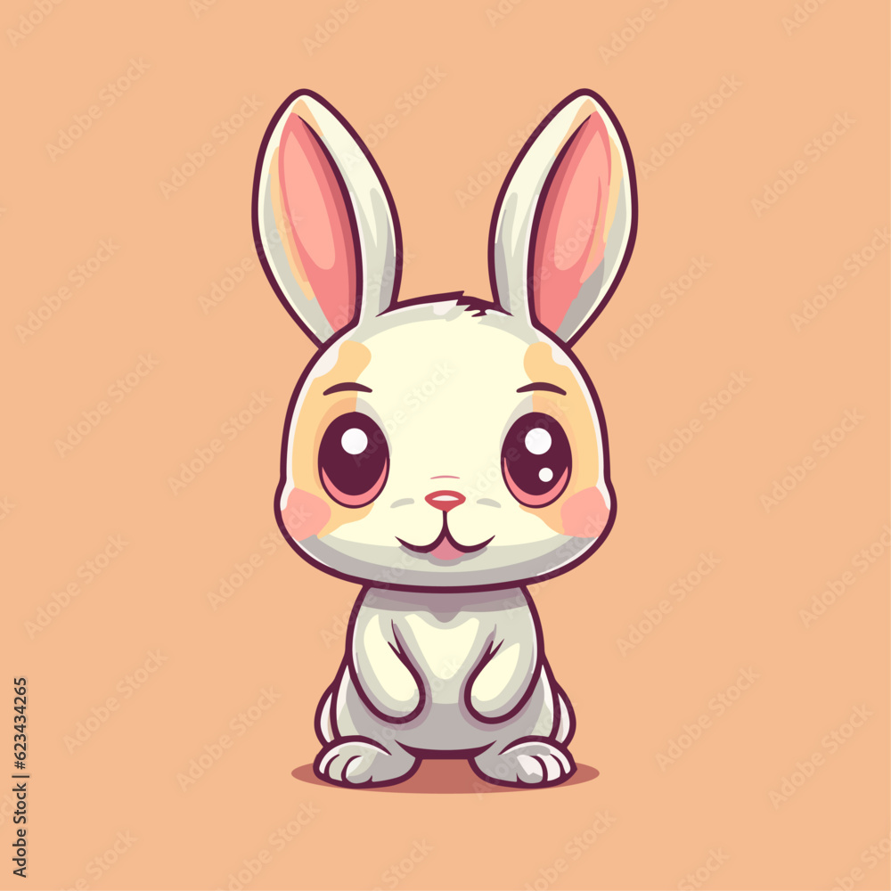 Cute Cartoon Hare - Playful Bunny Illustration. Vector Clipart of a Swift Runner and Adorable Woodland Creature for Children and Baby Cute Cartoon Hare - Playful Bunny Illustration. Vector Clipart of a Swift Runner and Adorable Woodland Creature for Children and Baby
