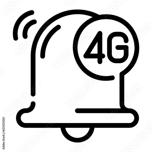 4g line icon