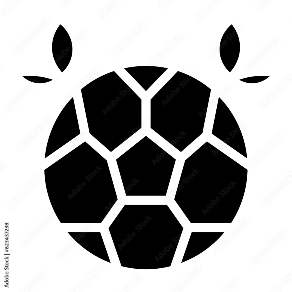 Obraz premium soccer ball glyph 