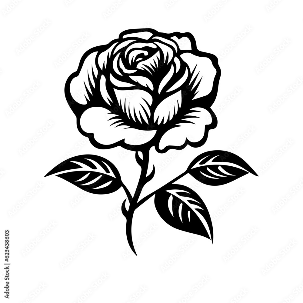 rose flower vector illustration rose flower vector illustration