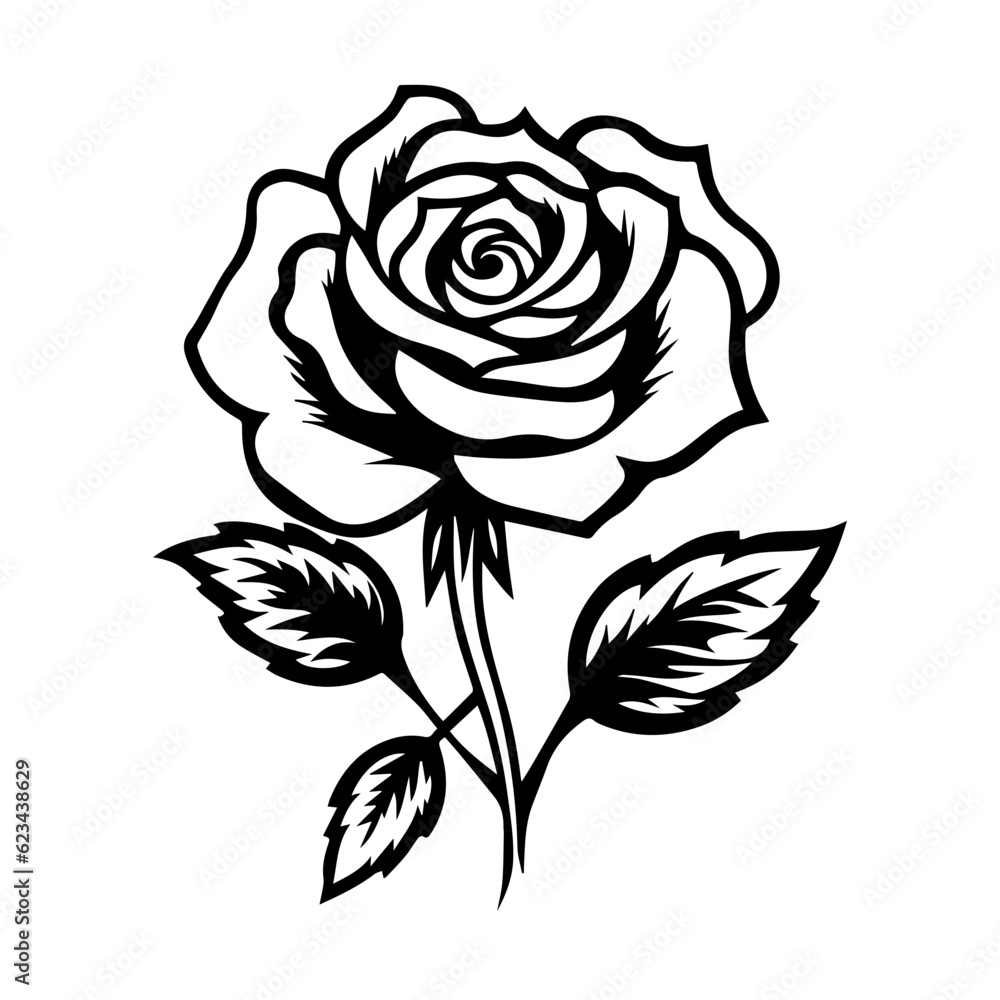rose flower vector illustration rose flower vector illustration
