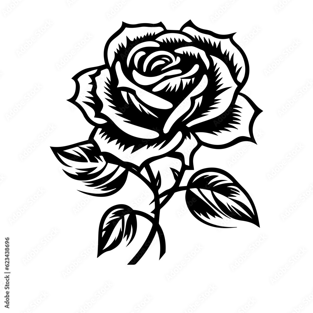 rose flower vector illustration rose flower vector illustration