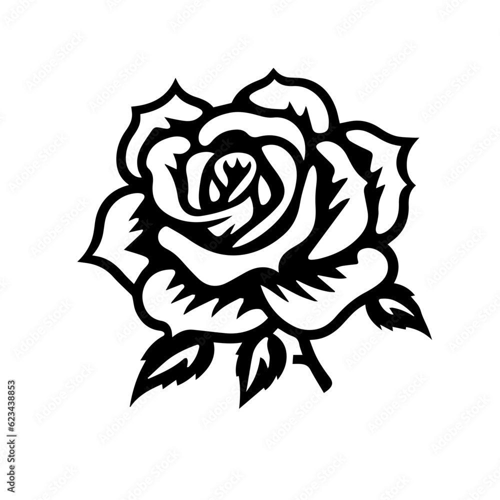rose flower vector illustration rose flower vector illustration