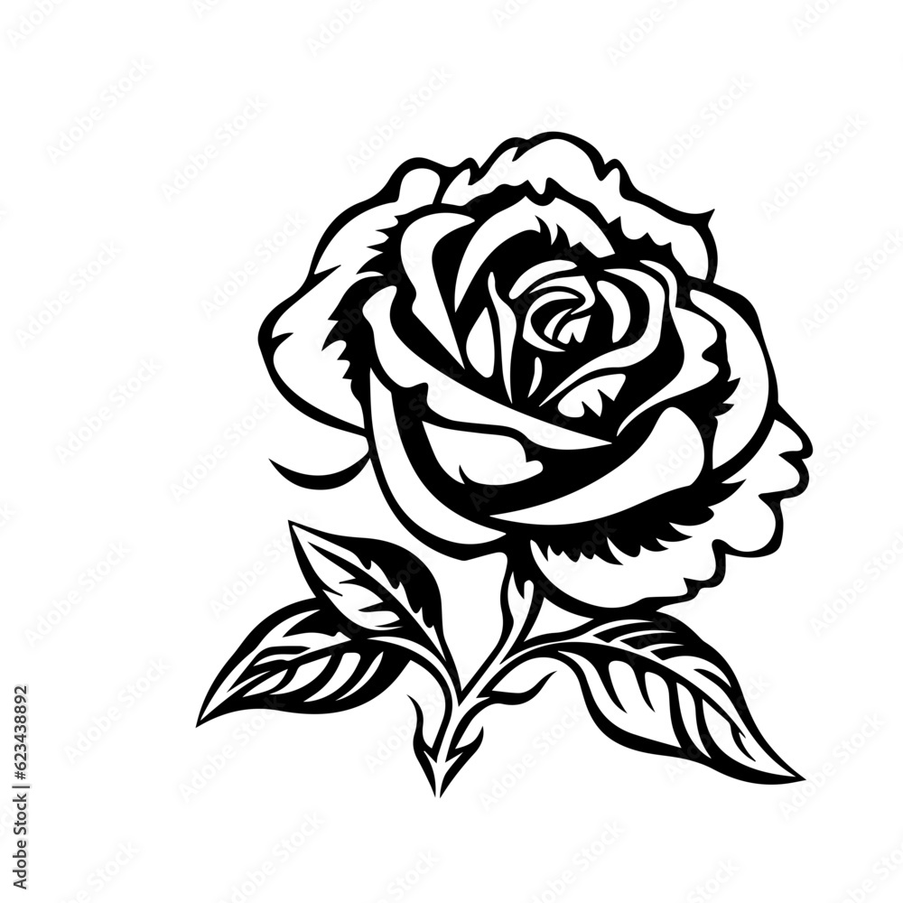 rose flower vector illustration rose flower vector illustration