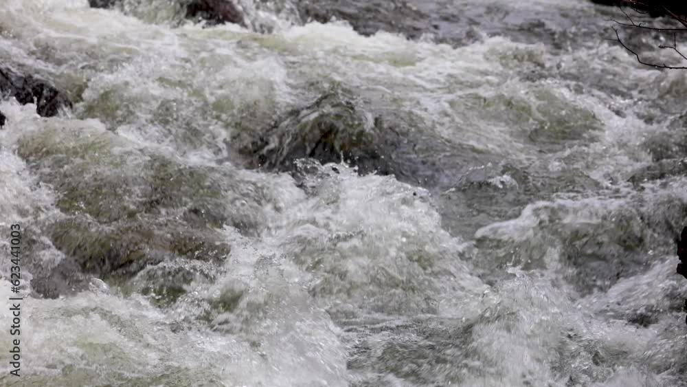 Rushing Colorado River During Summer, Rocky Mountain National Park Wilderness, Nature in Estes Park, Slow Motion 4K Rushing Colorado River During Summer, Rocky Mountain National Park Wilderness, Nature in Estes Park, Slow Motion 4K