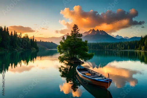 boat in lake