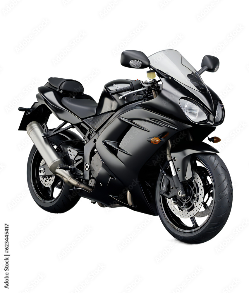 Speed Demon: Sport Motorbike on Transparent Background Speed Demon: Sport Motorbike on Transparent Background