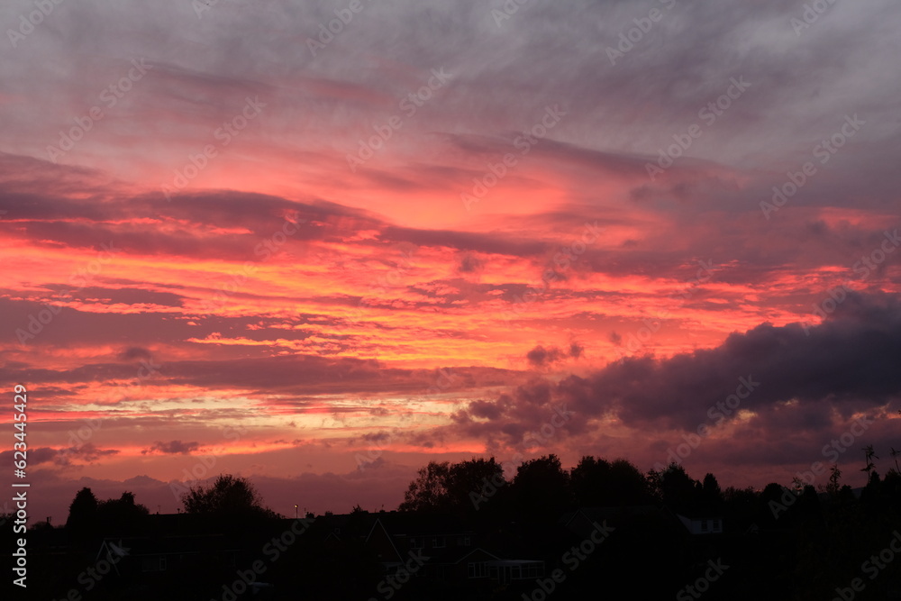 Sunset over Milnrow, Greater Manchester Sunset over Milnrow, Greater Manchester