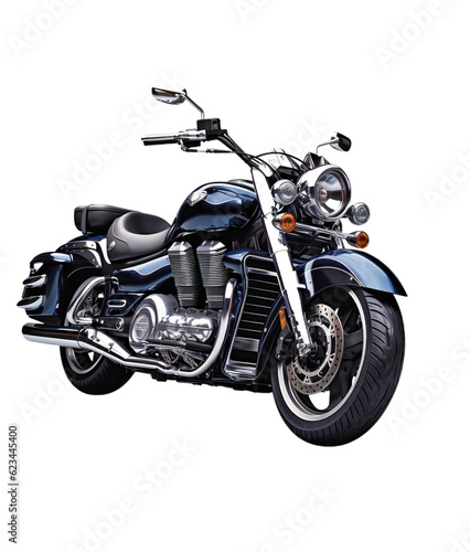 Speed Demon: Sport Motorbike on Transparent Background
