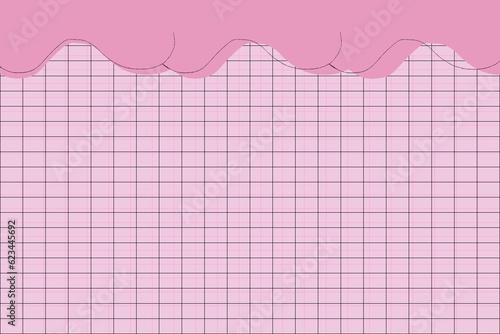 pink wave and square