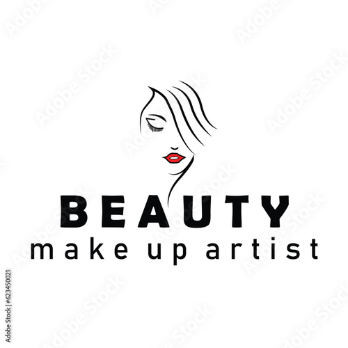 hair beauty logo design for salon, makeover, hair stylist, haidresser, hairc cut.