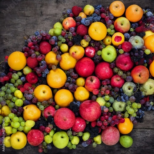 Summer Fruits Vibe Pattern - Generative AI © Curtis
