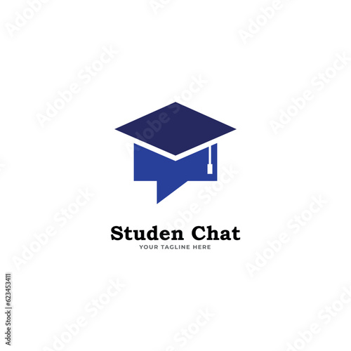 Wallpaper Mural student chat logo icon vector template Torontodigital.ca