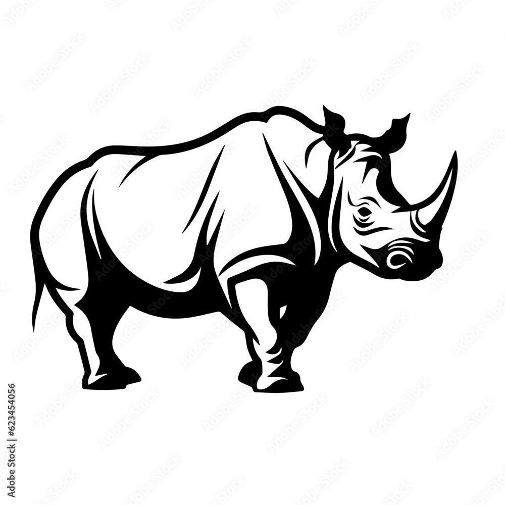 rhino silhouette illustration rhino silhouette illustration