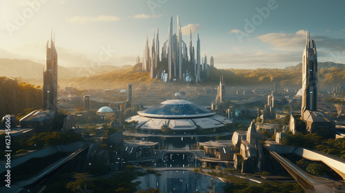 Urban Utopia: A Glimpse into an Afrofuturistic Cityscape