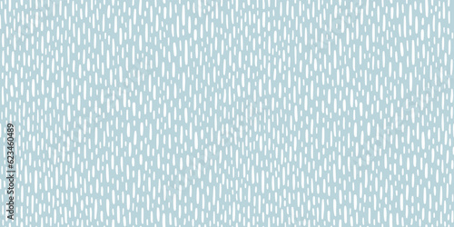 Rainy long seamless background. Specks, flecks, dashes, tiny stripes vector pattern. Hand drawn doodle uneven strokes, water drops, rain texture. Speckled abstract chaotic border, frame template.