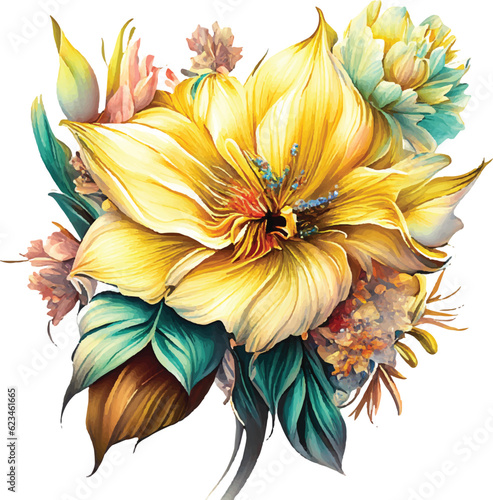 daffodil Fantasy Patterns Blooming in a Tropical Escape 03