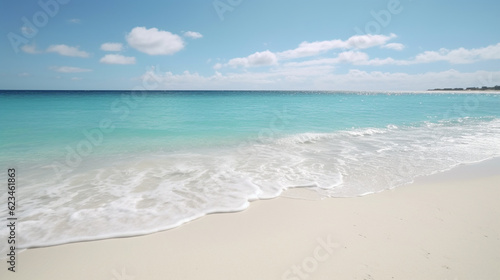 beach with sky HD 8K wallpaper Stock Photographic Image