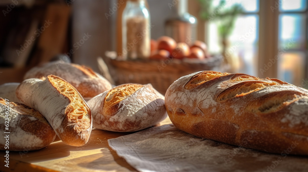 bread and buns HD 8K wallpaper Stock Photographic Image