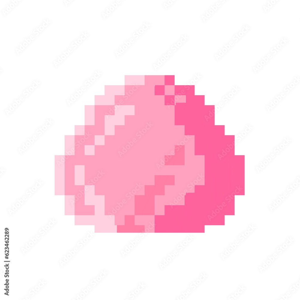Fototapeta premium Pink tree pixel
