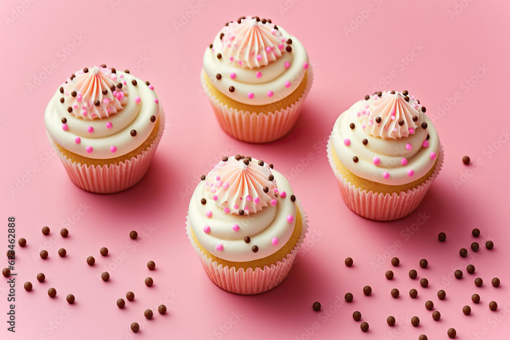 cupcake with pink frosting,Vanilla cupcakes on a pink background topped with cream,cupcakes with pink frosting,cupcakes with pink frosting and sprinkles cupcake with pink frosting,Vanilla cupcakes on a pink background topped with cream,cupcakes with pink frosting,cupcakes with pink frosting and sprinkles