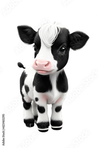 cow isolated on white