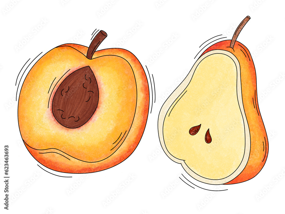 grafiki z owocami do wykorzystania