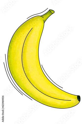 banan żółty dojrzały do pracy
