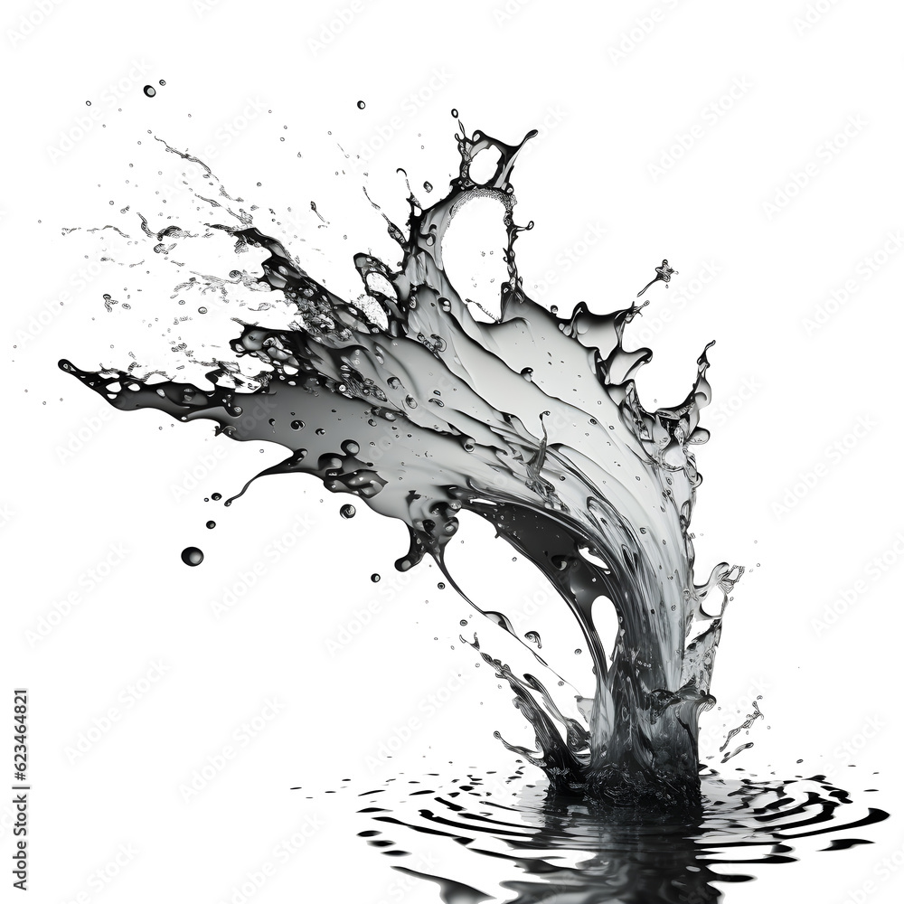 Obraz premium Splash water, AI Generated.