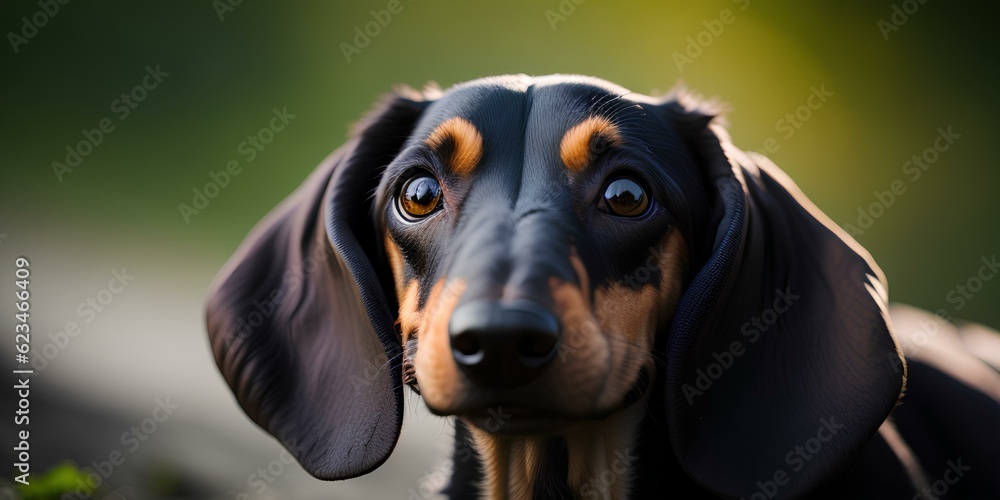 Black and brown dachshund dog
