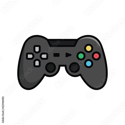 game controller icon vector design template in white background