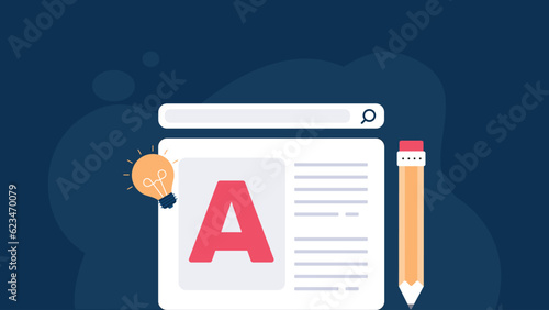 content writing and ideation  illustration flat illustration graphic 