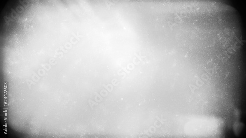 Foto Dreamy vintage destroyed photo or film light leaks texture transparent overlay with vignette border
