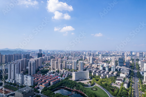 Cityscape of Zhuzhou  Hunan Province  China