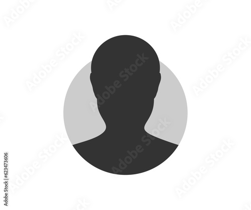Avatar Profile Picture. User profile icon. Business people. User member, People icon in flat style. Circle button with avatar photo silhouette vector design and illustration.
