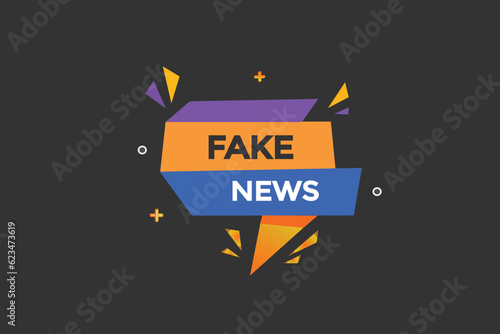 new fake news, level, sign, speech, bubble  banner,
