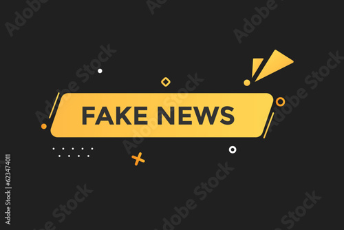 new fake news, level, sign, speech, bubble banner, 