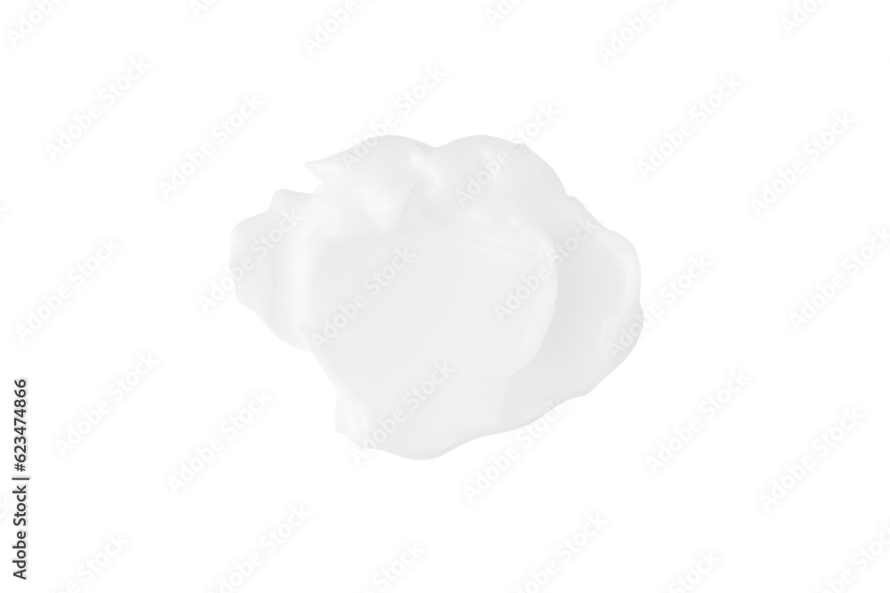 A smear of white cream on a blank background. PNG A smear of white cream on a blank background. PNG