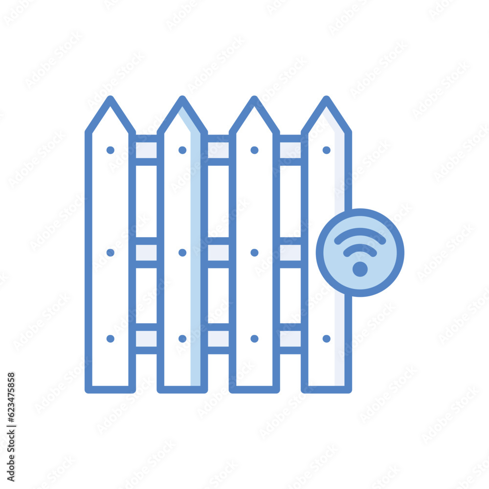 Smart Fence icon. Vector stock illustration. Smart Fence icon. Vector stock illustration.