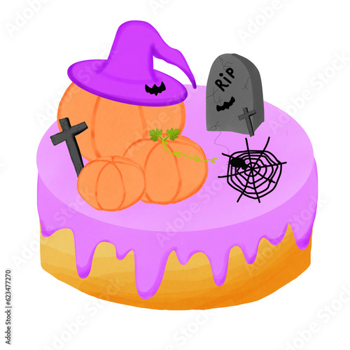 halloween pumpkin cake