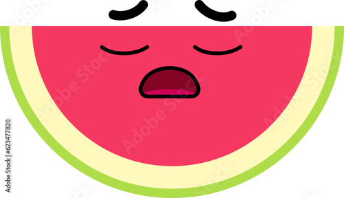 Watermelon Face Sigh