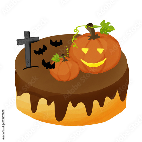 halloween pumpkin cake