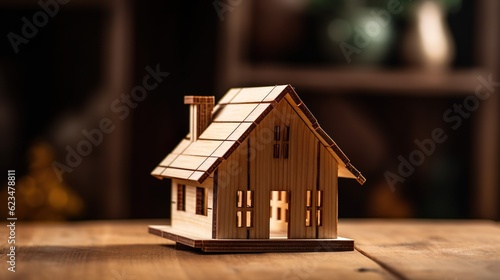 Wooden house model