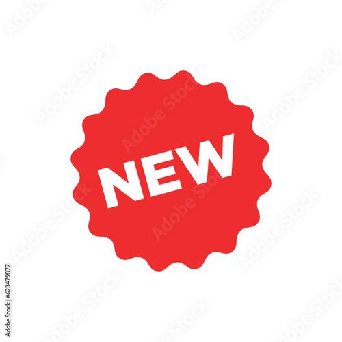 Stickers for New Arrival shop product tags, new labels or sale posters and banners vector