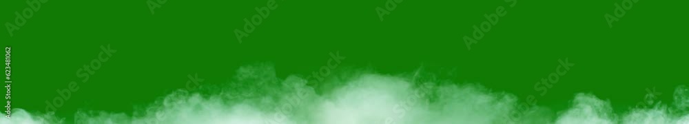 steam. White cloud. white smoke isolated on green screen background