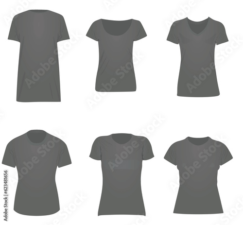 Female t shirt set. vector